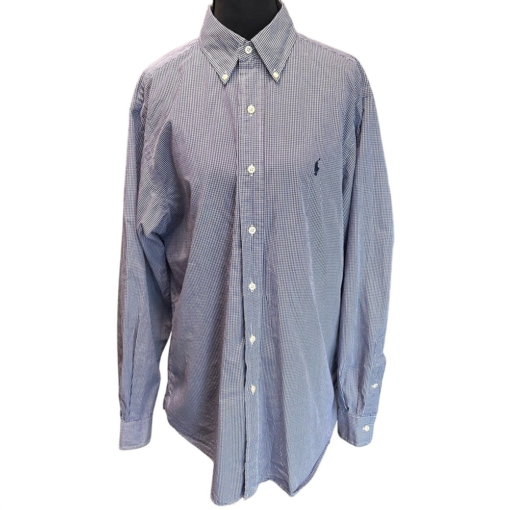 Ralph Lauren Classic Fit Button Down Men's Shirt Sz 15 1/2 Medium Polo Academia